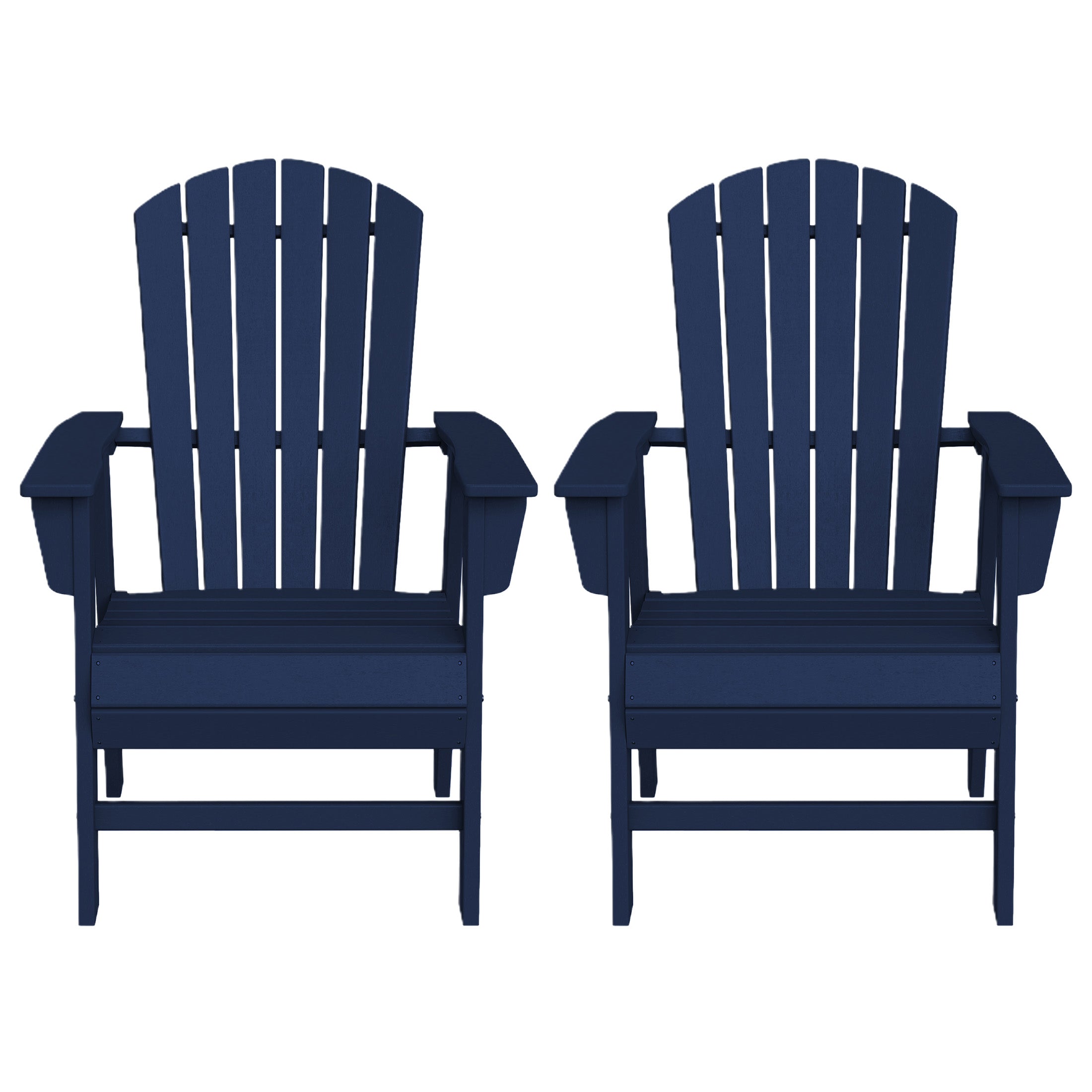 Dylan Outdoor Modern HDPE Adirondack Patio Dining Chairs (Set of 2)