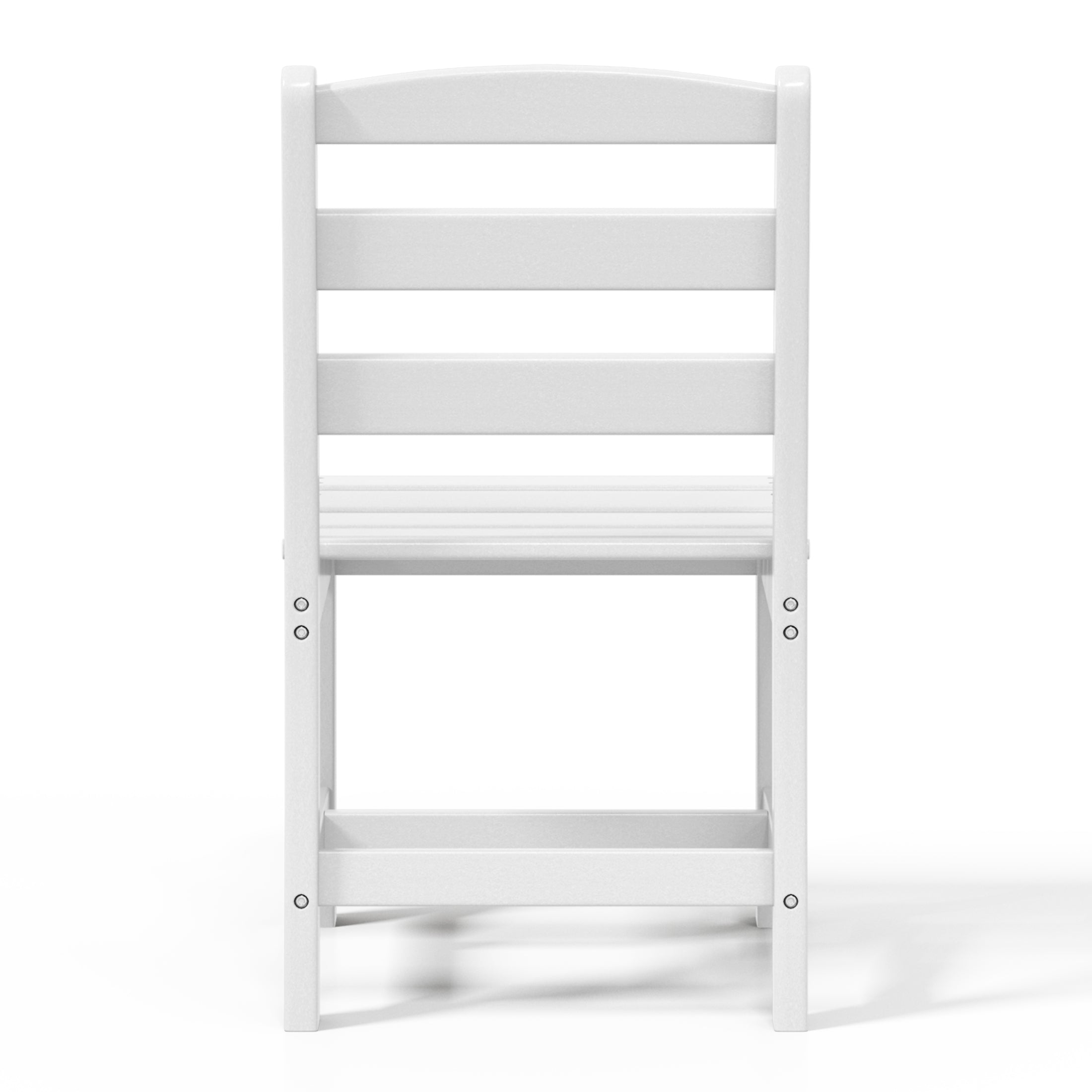 Ashore Outdoor HDPE Patio Classic Armless Dining Side Chair