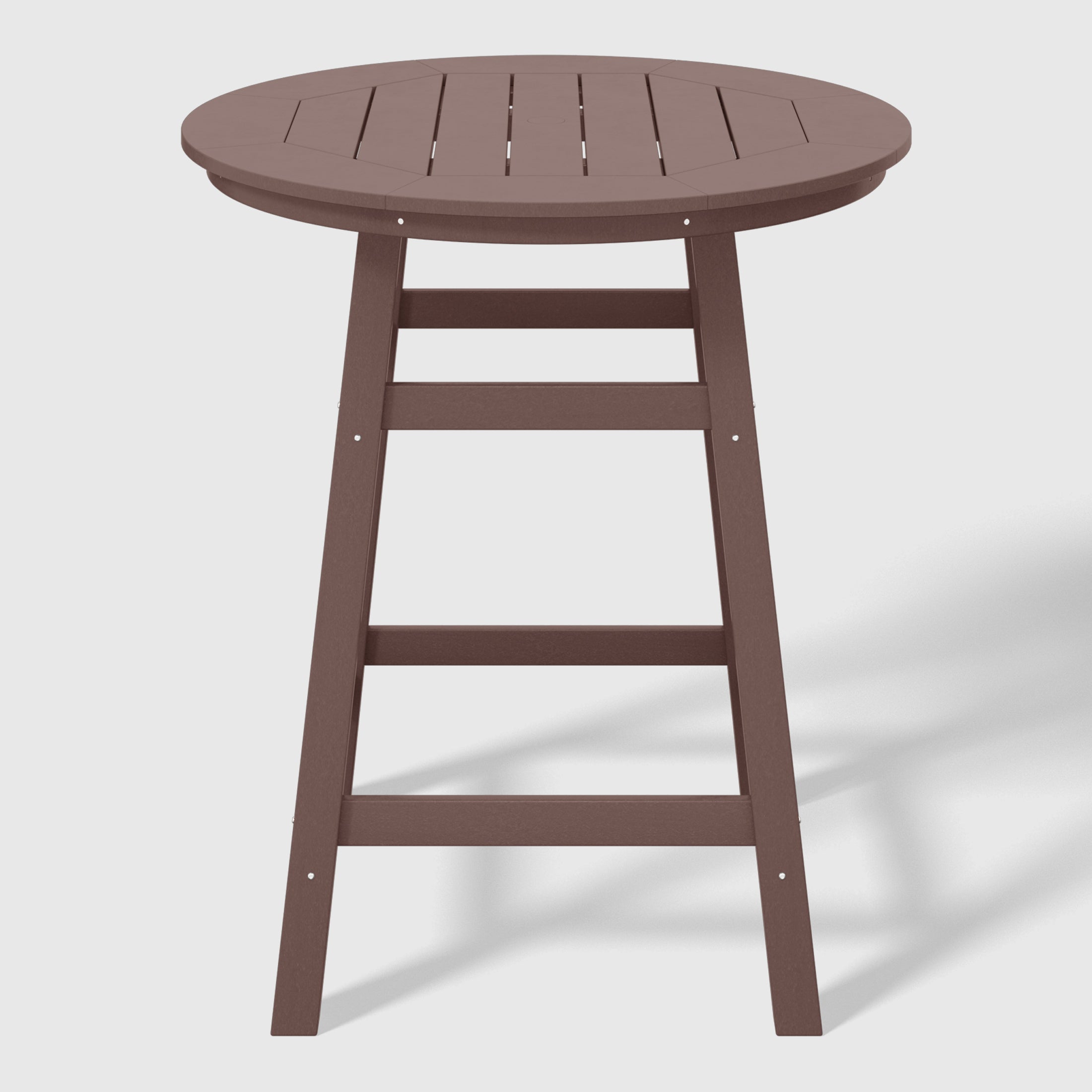 Malibu Outdoor 35" HDPE Round Patio Counter Height Bar Table