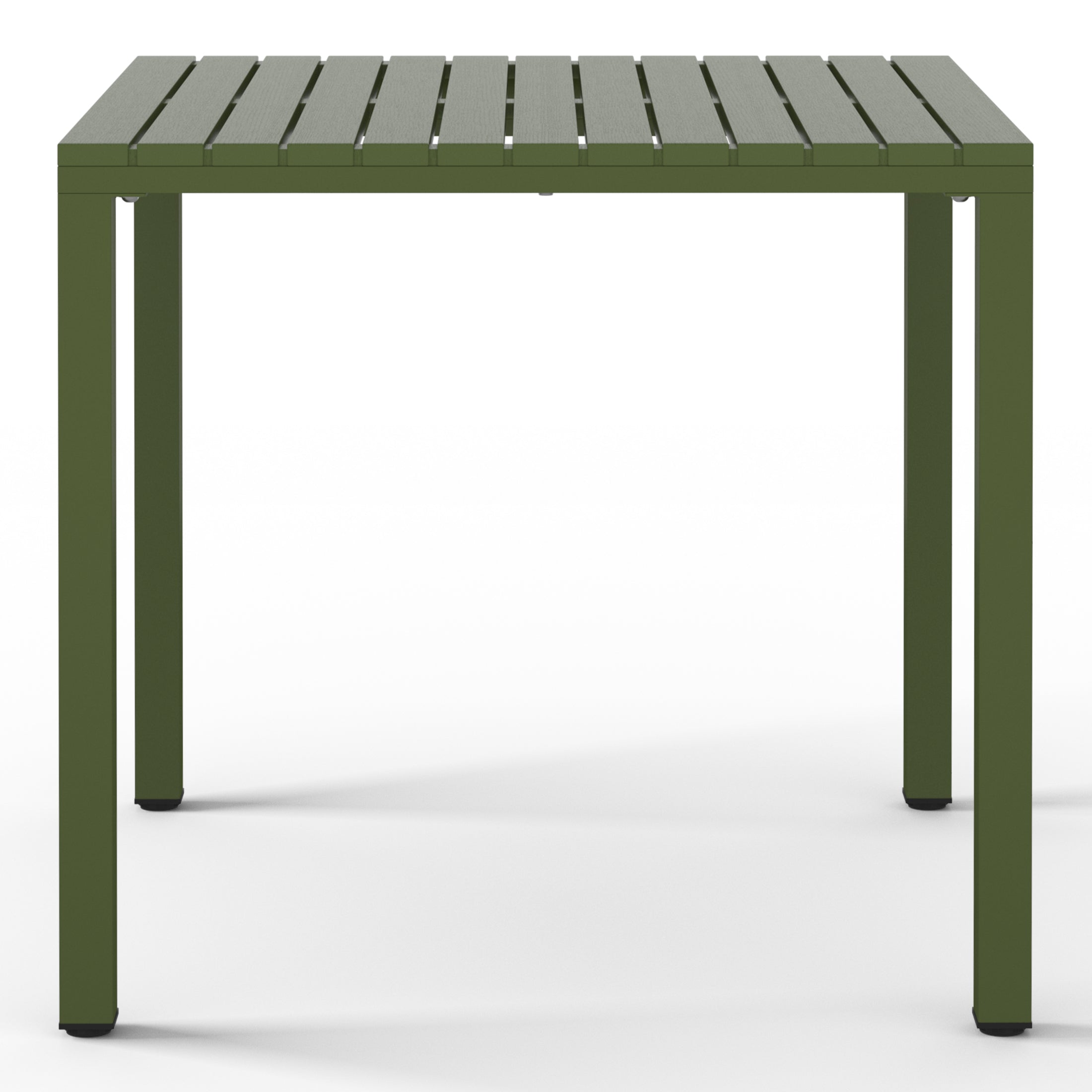Playa 31.5" Iron Metal Frame Outdoor Square Patio Dining Table