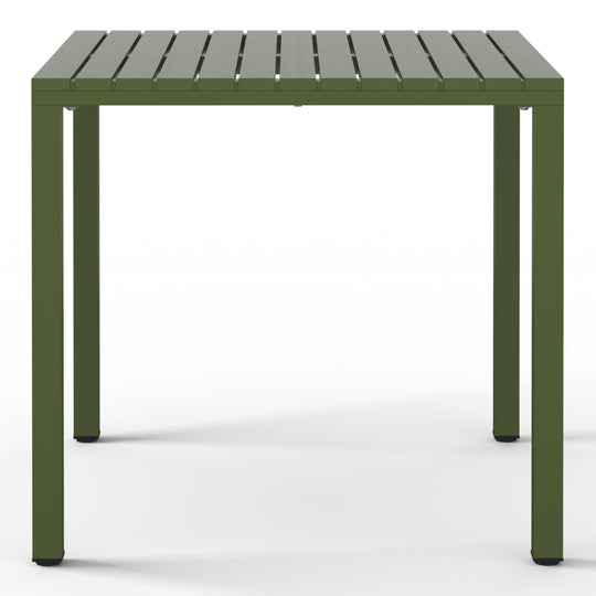Playa 31.5" Iron Metal Frame Outdoor Square Patio Dining Table