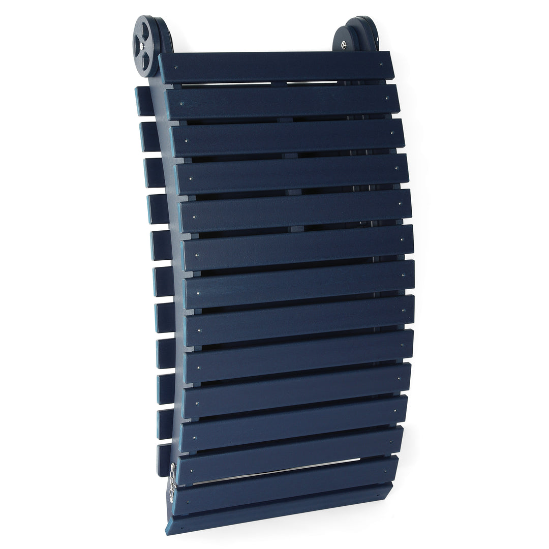 Outdoor HDPE In-Pool Patio Chaise Lounge Chair With Wheels