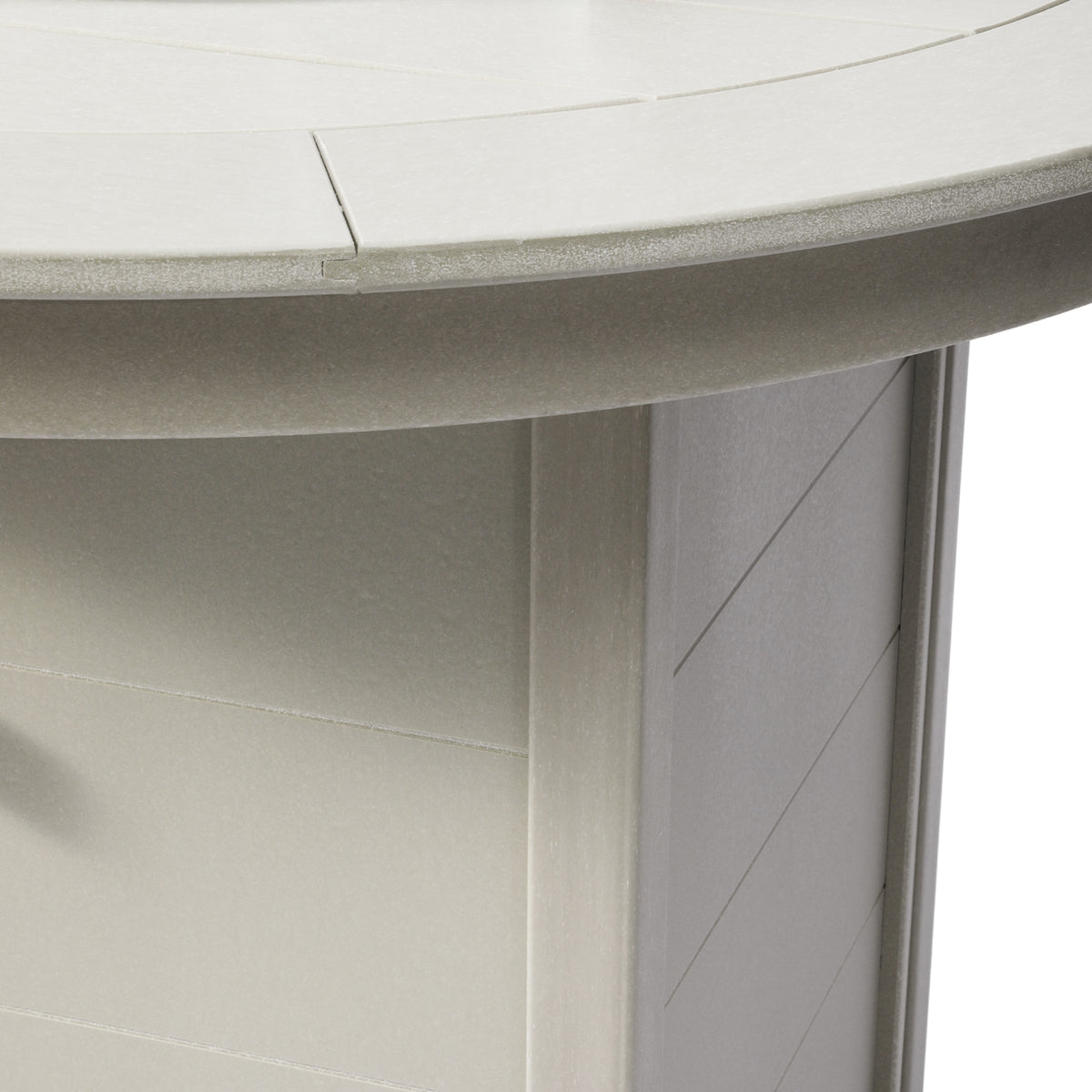 Helios 47" Modern Outdoor Patio Propane Round Counter Height Fire Pit Table