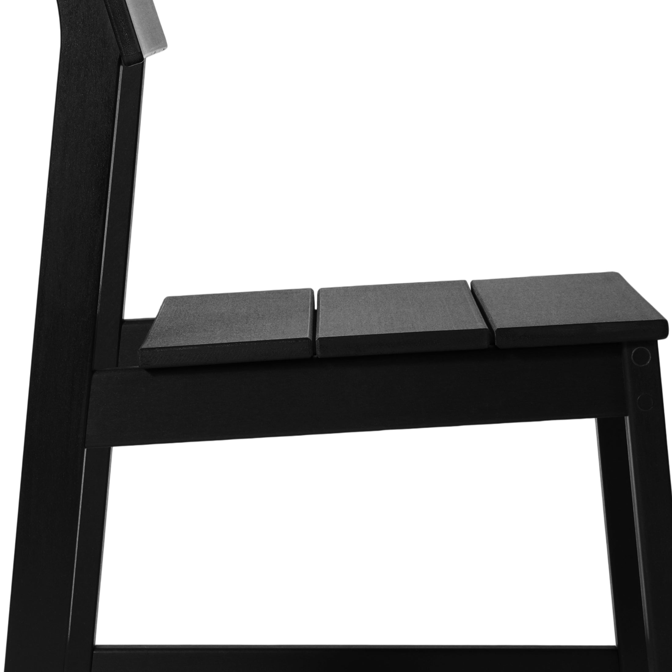 Paloma Modern HDPE Outdoor Armless Patio Dining Chairs (Set of 2)