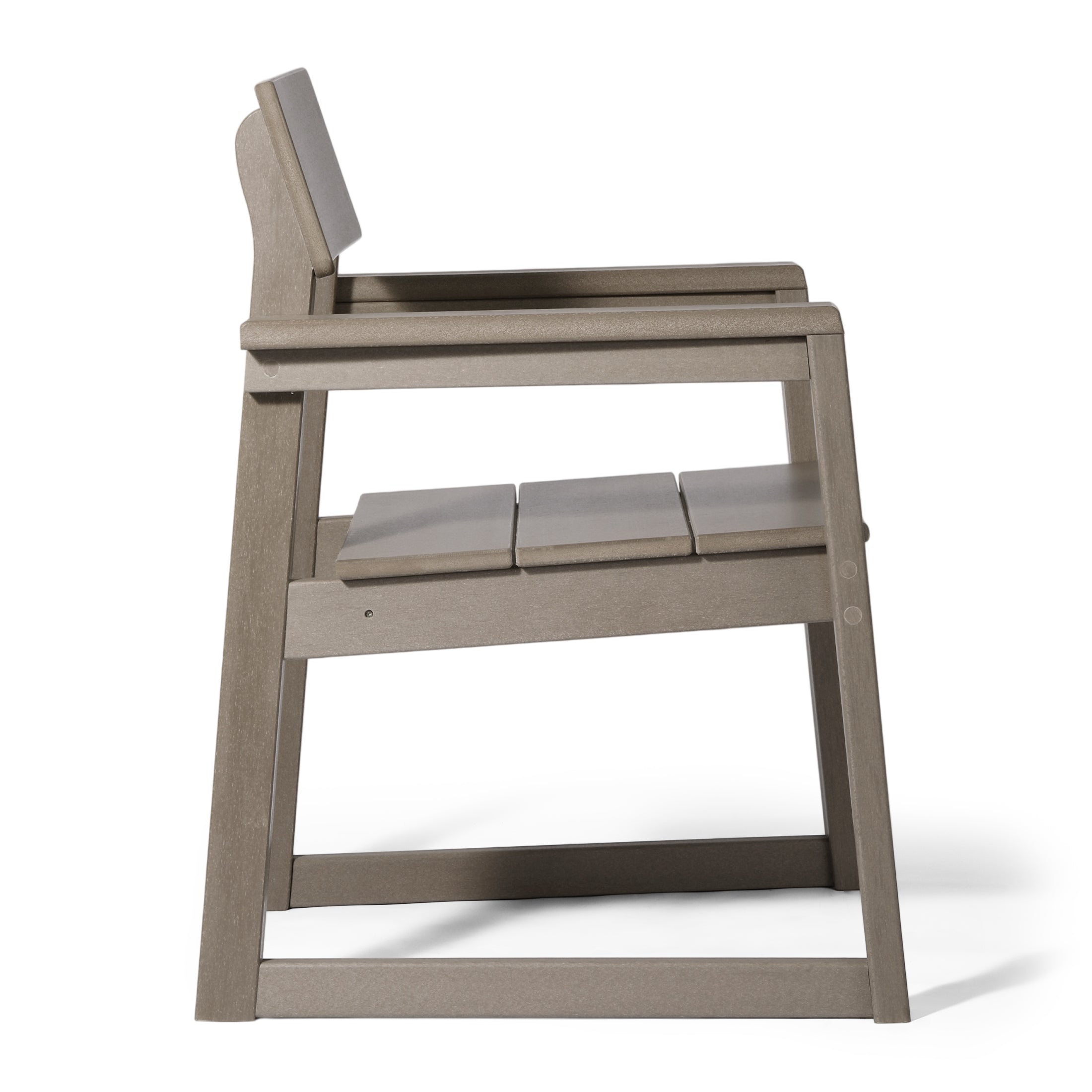 Paloma Modern HDPE Outdoor Patio Dining Arm Chairs (Set of 2)