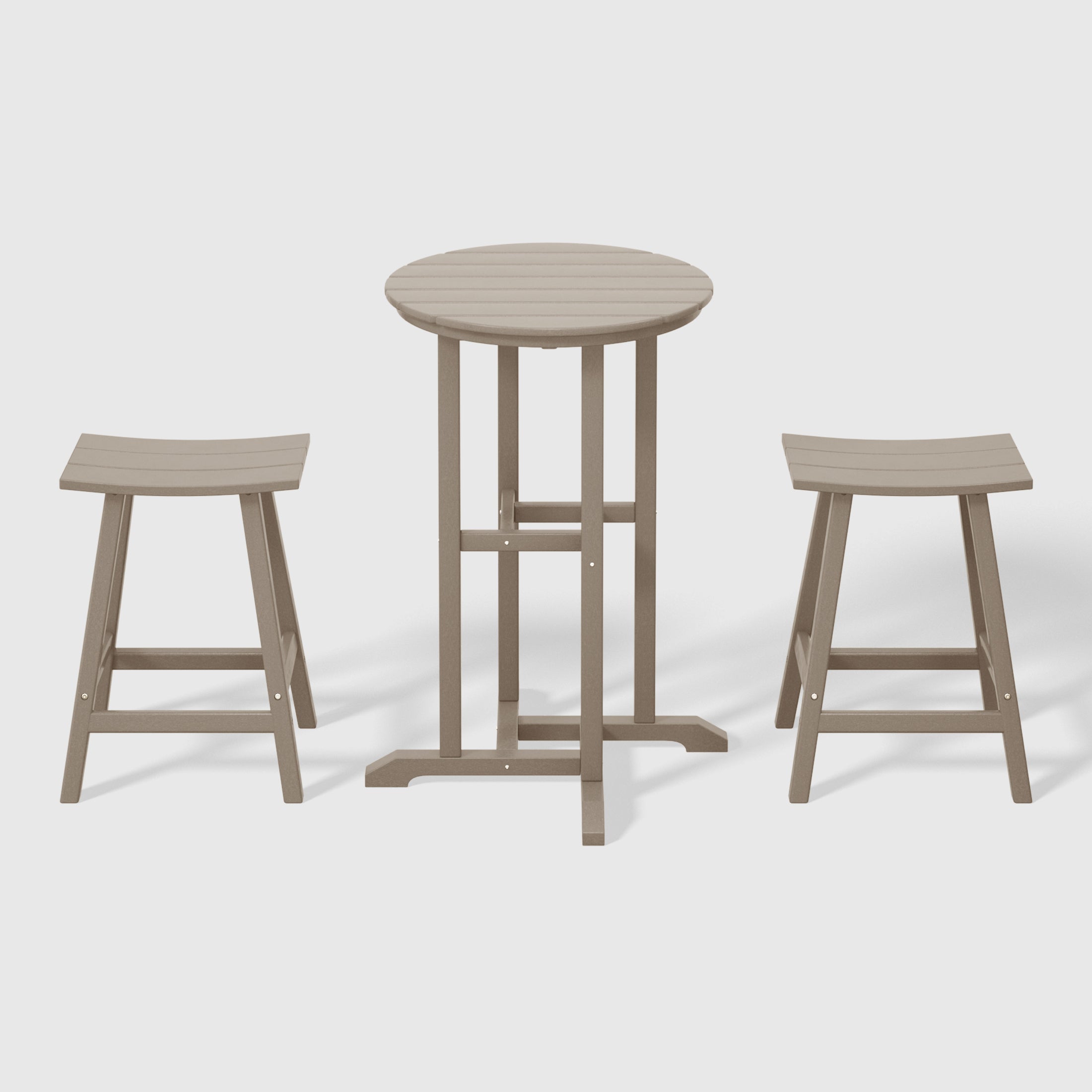 Malibu Outdoor Patio Counter Height Bar Stools Bistro Bar Table Set