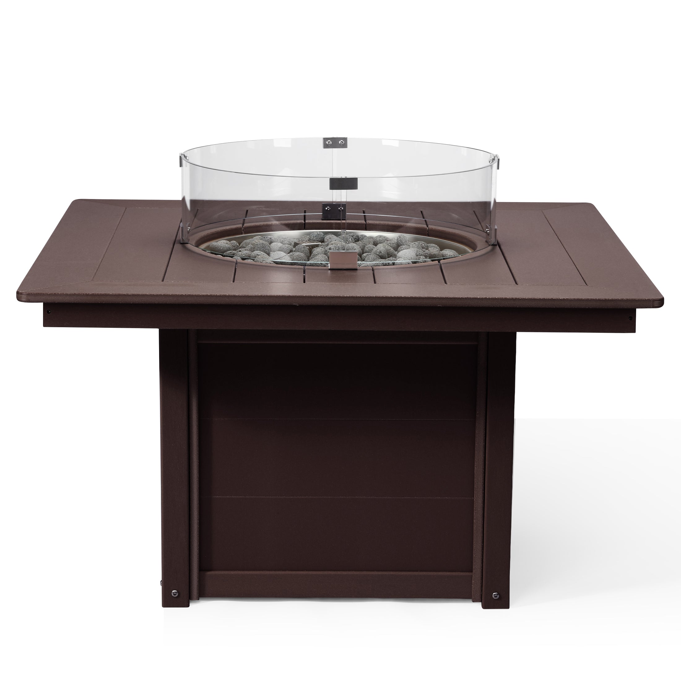 Helios 42" Modern Outdoor Patio Propane Square Fire Pit Table