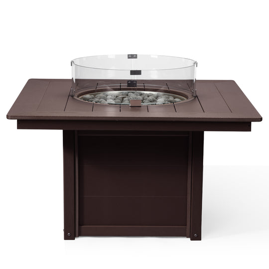 Helios 42" Modern Outdoor Patio Propane Square Fire Pit Table