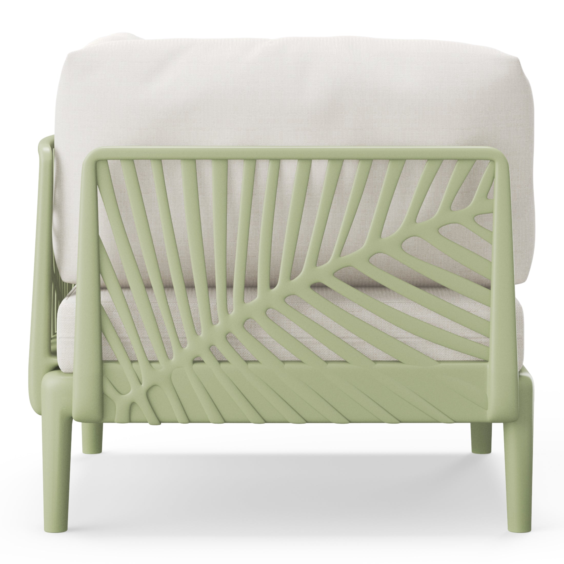Playa Modern Outdoor Polypropylene Resin Deep Seating Sectional Corner Chair