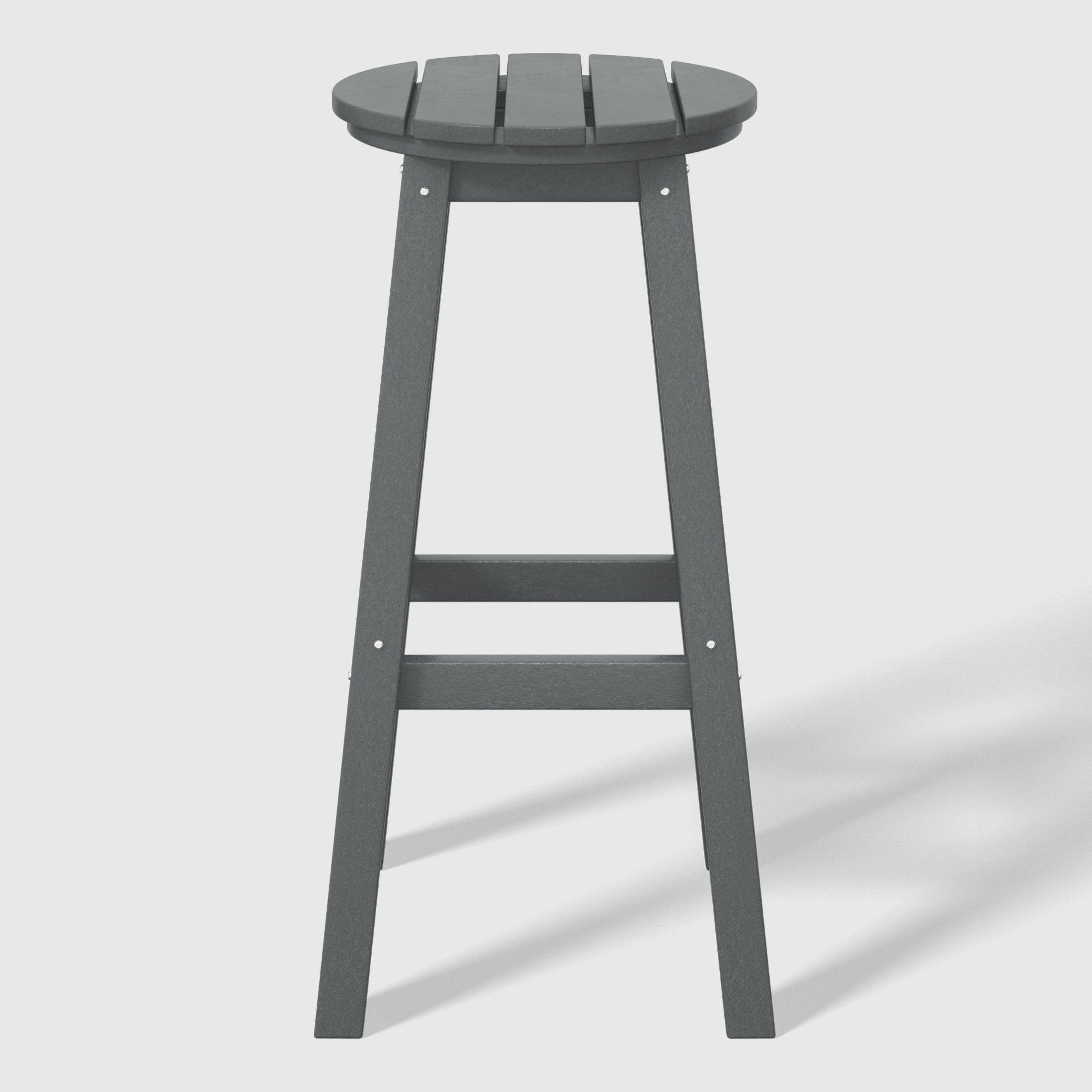 Malibu 29" HDPE Outdoor Patio Round Bar Stool Set of 2