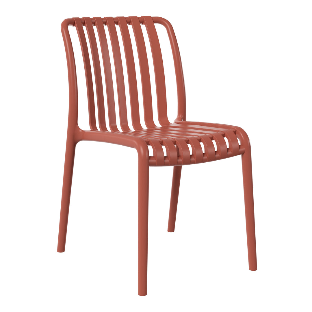 Playa 3-Piece Outdoor Patio Bistro Balcony Furniture Set With Stackable Chairs