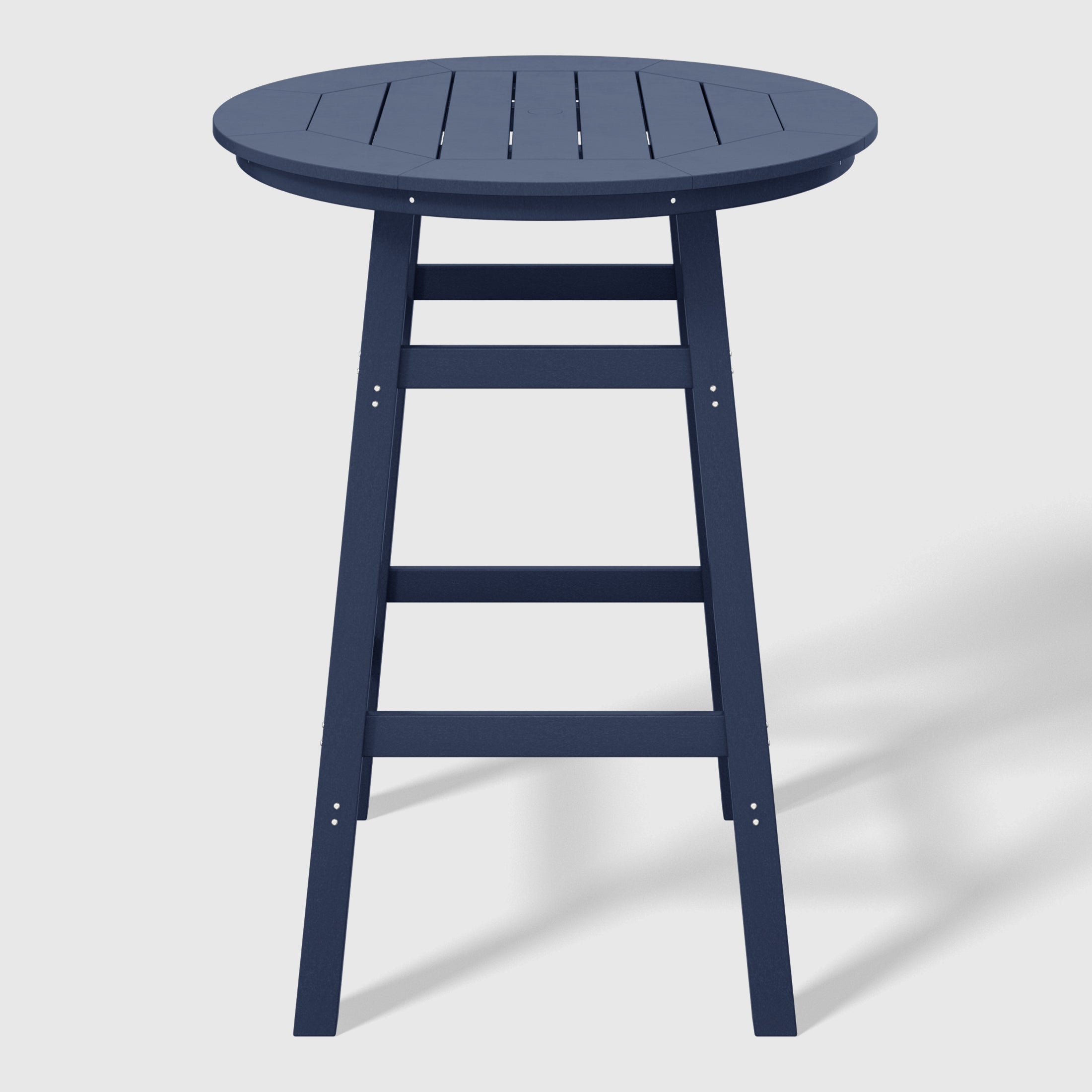 Malibu Outdoor 35" HDPE Round Patio Bar Height Table