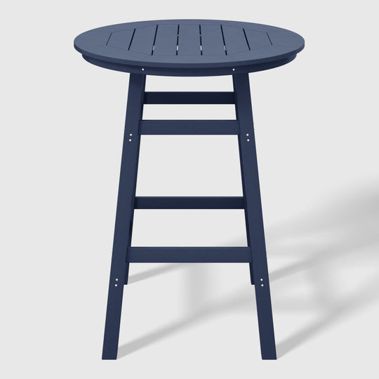 Malibu Outdoor 35" HDPE Round Patio Bar Height Table