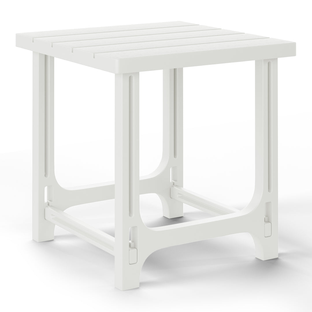 Azura Outdoor 18" HDPE Square Adirondack Patio Side Table