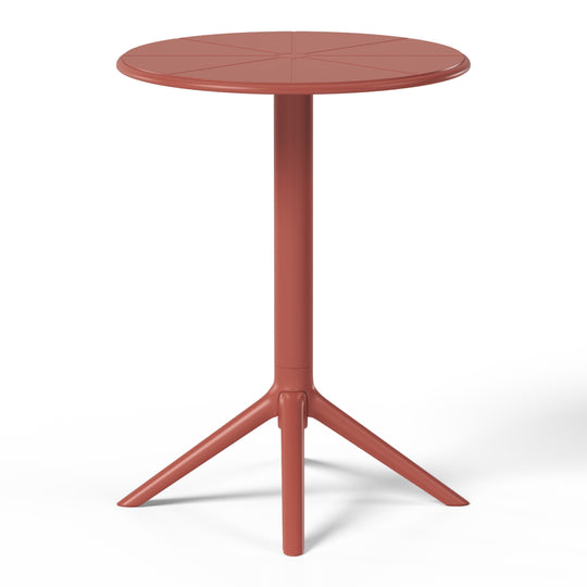 Playa 3-Piece Outdoor Resin Patio Bistro Table Set with Stackable Patio Dining Side Chairs