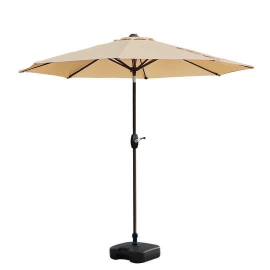 Paolo 9 ft. Patio Umbrella with Square Weight Base Kit