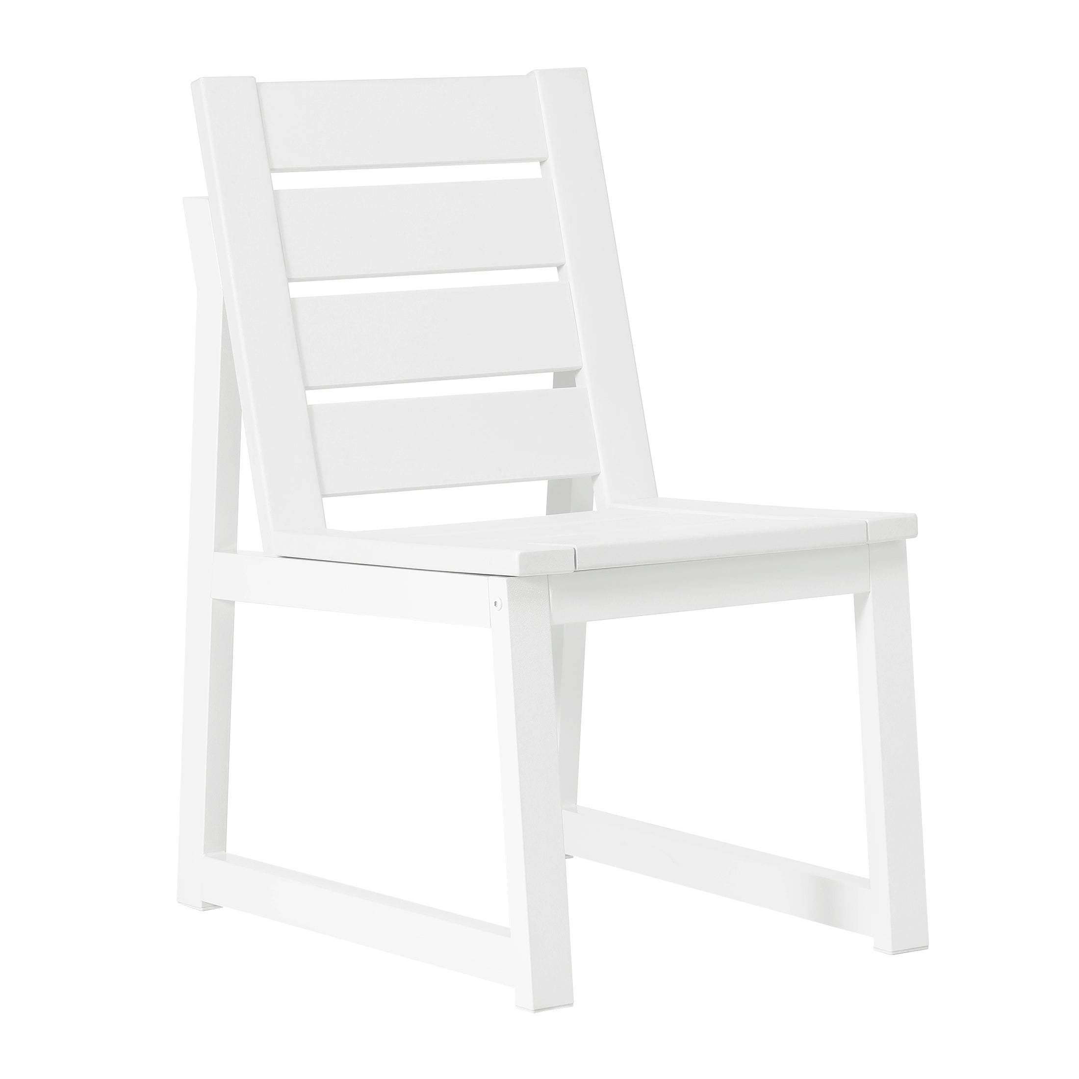 Cape May 7-Piece HDPE Outdoor Furniture Patio Dining Table With Umbrella Hole and Chairs Set For 6