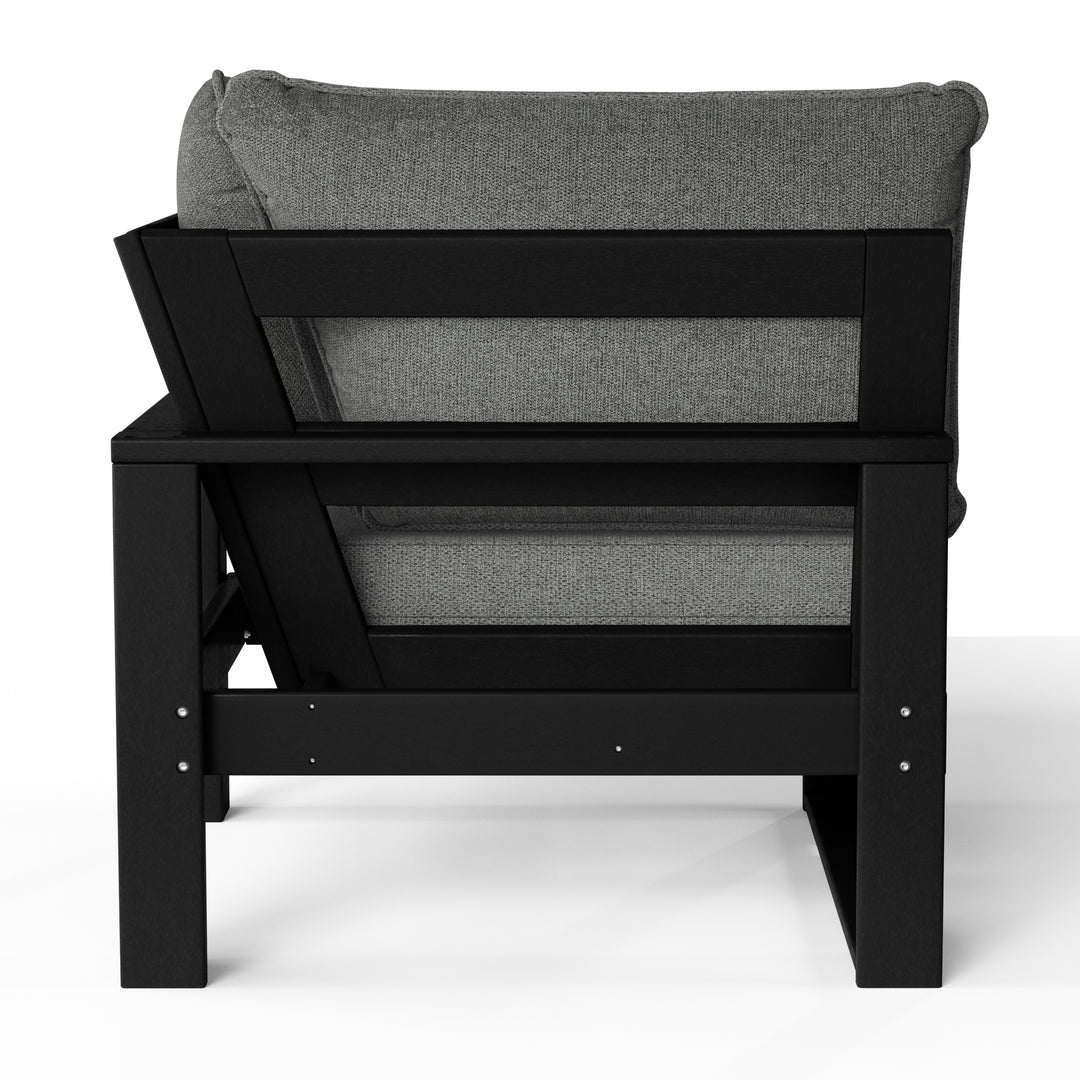 Outdoor HDPE Sectional Corner Sofa Seat with Water-Proof Cushions
