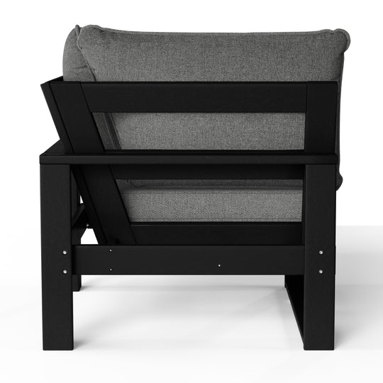 Outdoor HDPE Sectional Corner Sofa Seat with Water-Proof Cushions