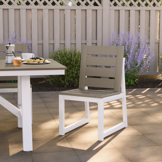 Cape May HDPE Outdoor Patio Dining Side Chair