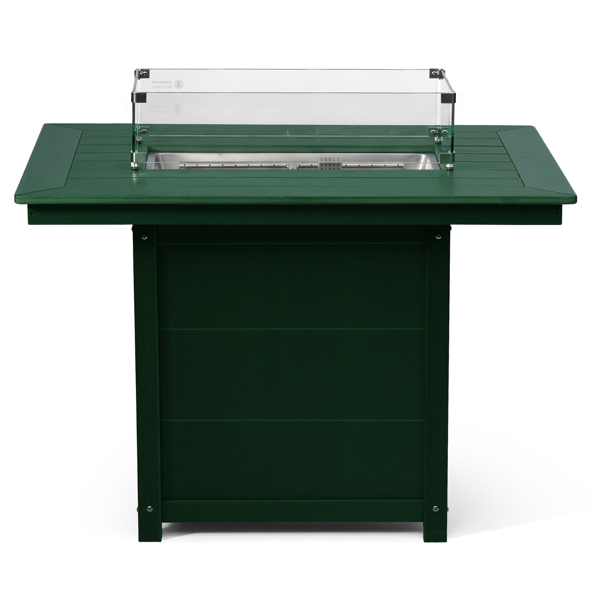 Helios 46" Modern Outdoor Patio Gas Propane Rectangular Fire Pit Table