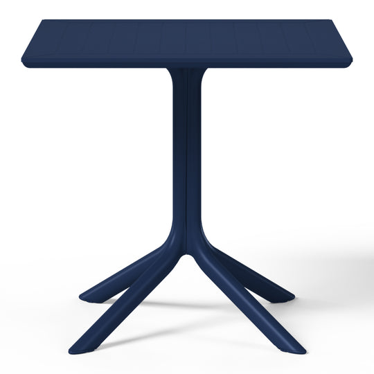 Playa 5-Piece Resin Square Patio Dining Table Set with Stackable Patio Dining Chairs