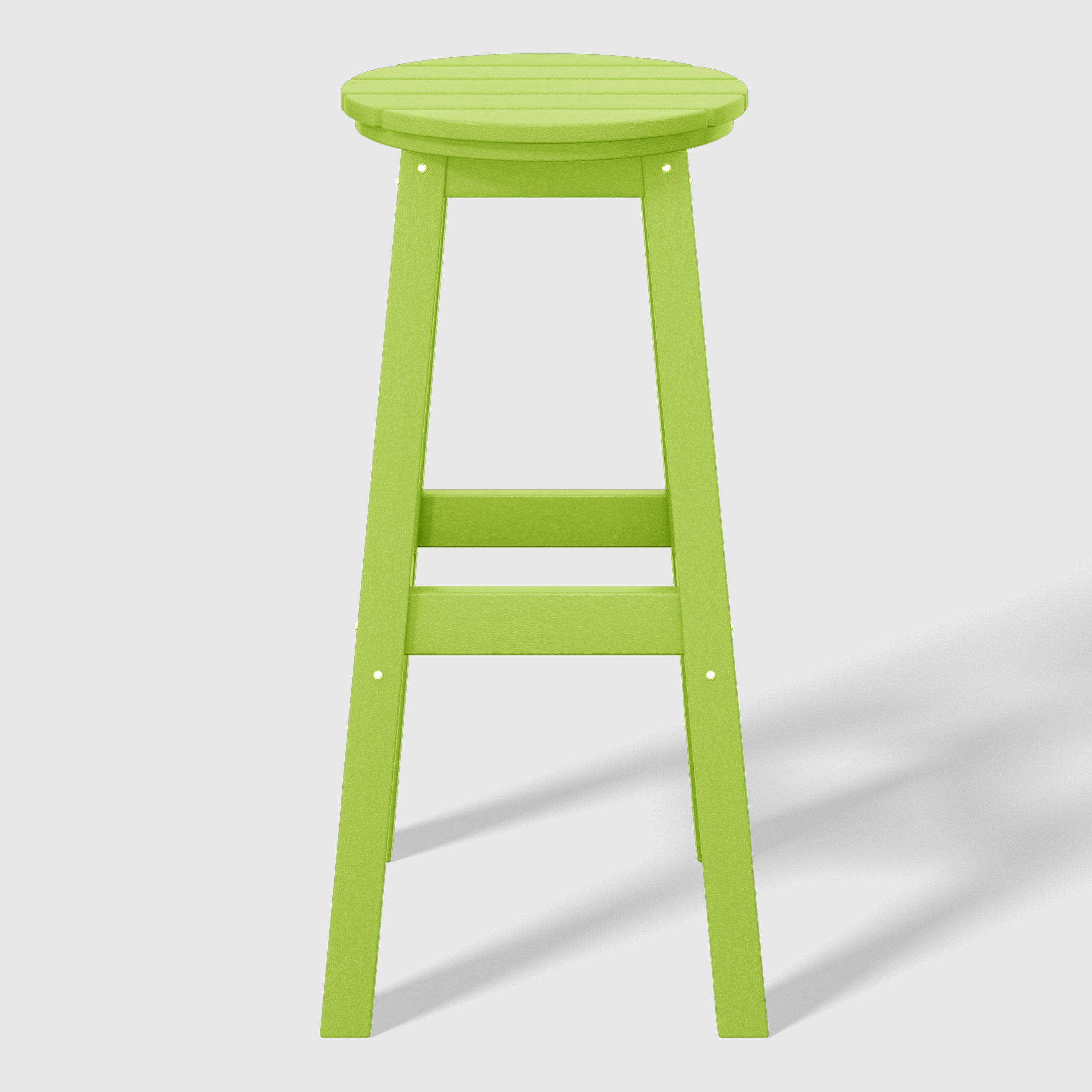 Malibu 29" HDPE Outdoor Patio Round Bar Stool Set of 2