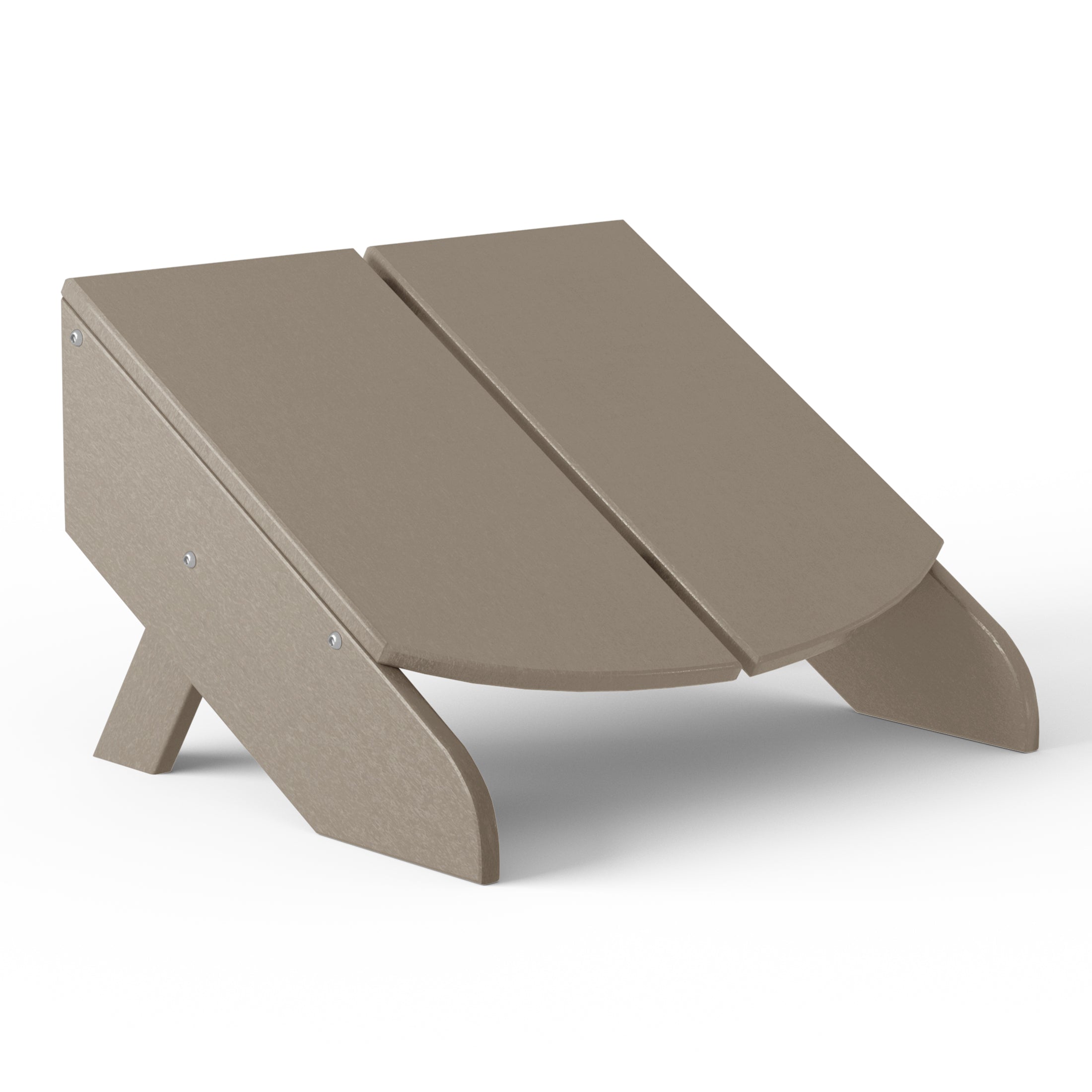 Riviera Modern HDPE Plastic Folding Patio Adirondack Ottoman