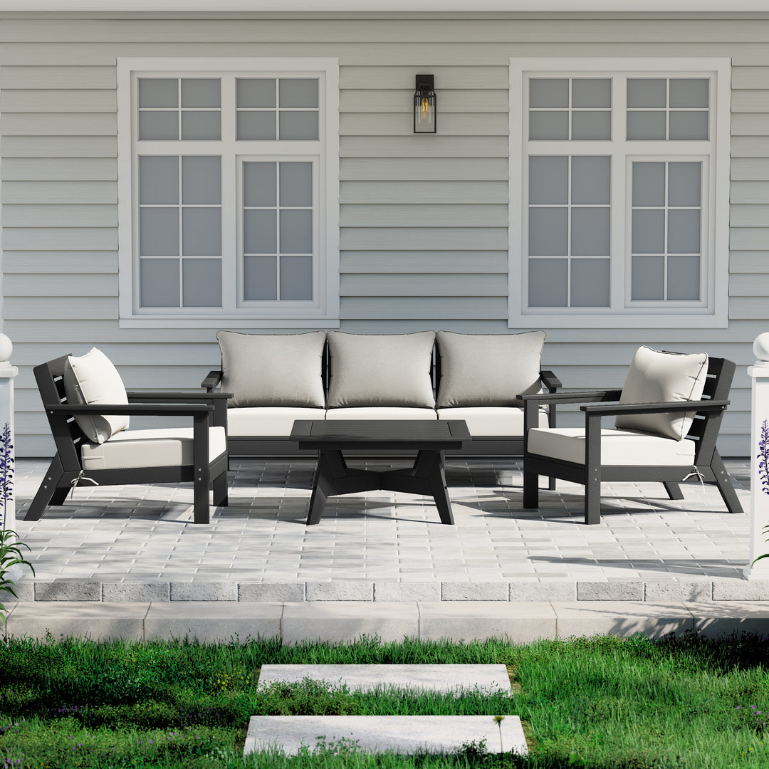 Avalon Outdoor 6-Piece Modular Sectional Patio Furniture Sofa Set