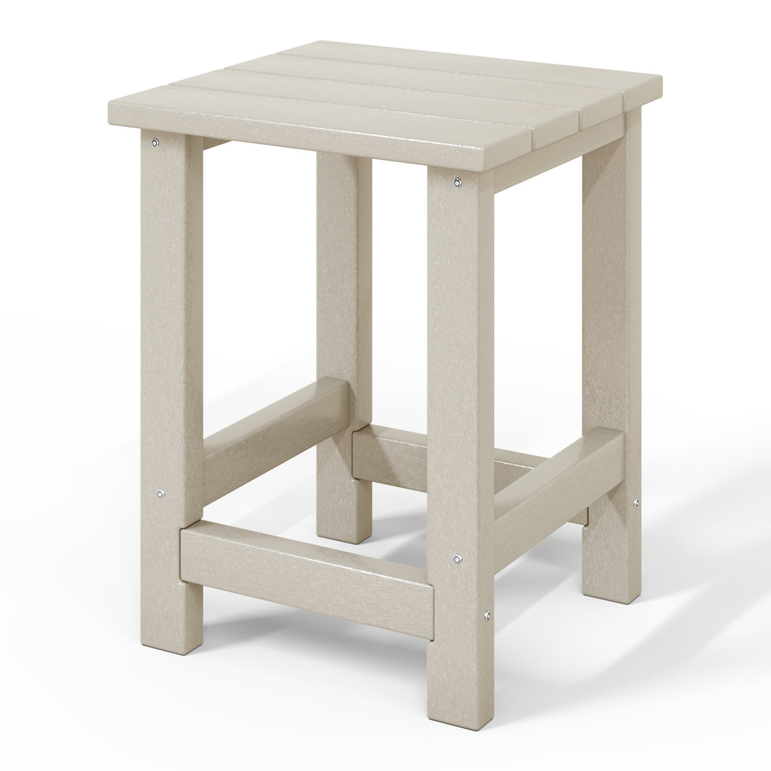 Malibu Kids Outdoor Patio Furniture HDPE Adirondack Square Side Table