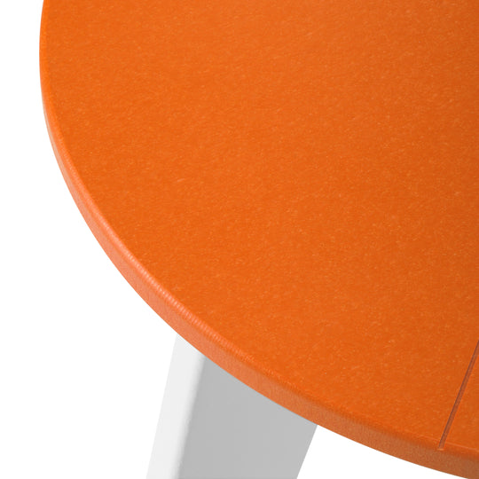 Pacifica HDPE Plastic Outdoor Round Adirondack Patio Side Table