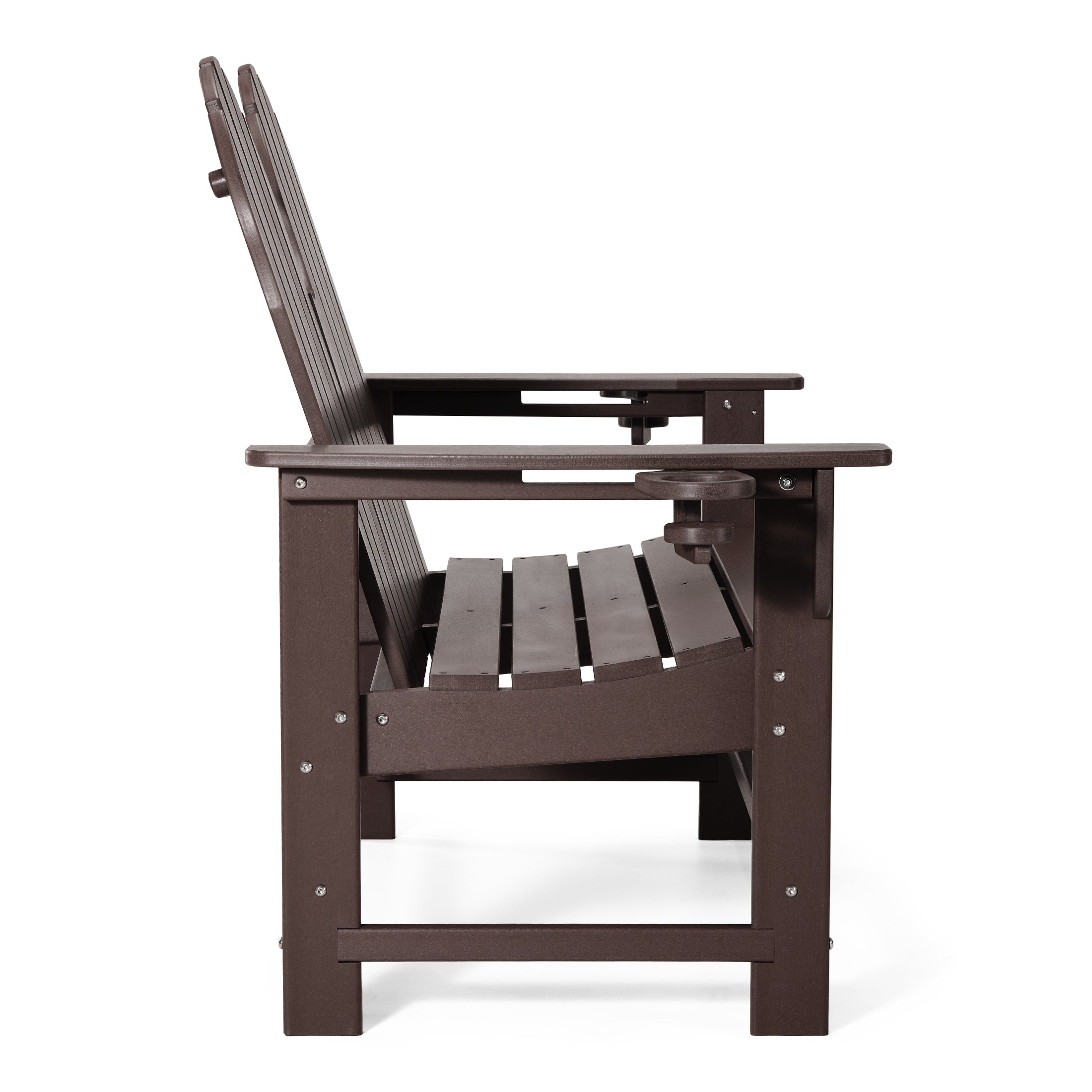 St. Augustine Outdoor Patio 49" HDPE Adirondack Garden Bench