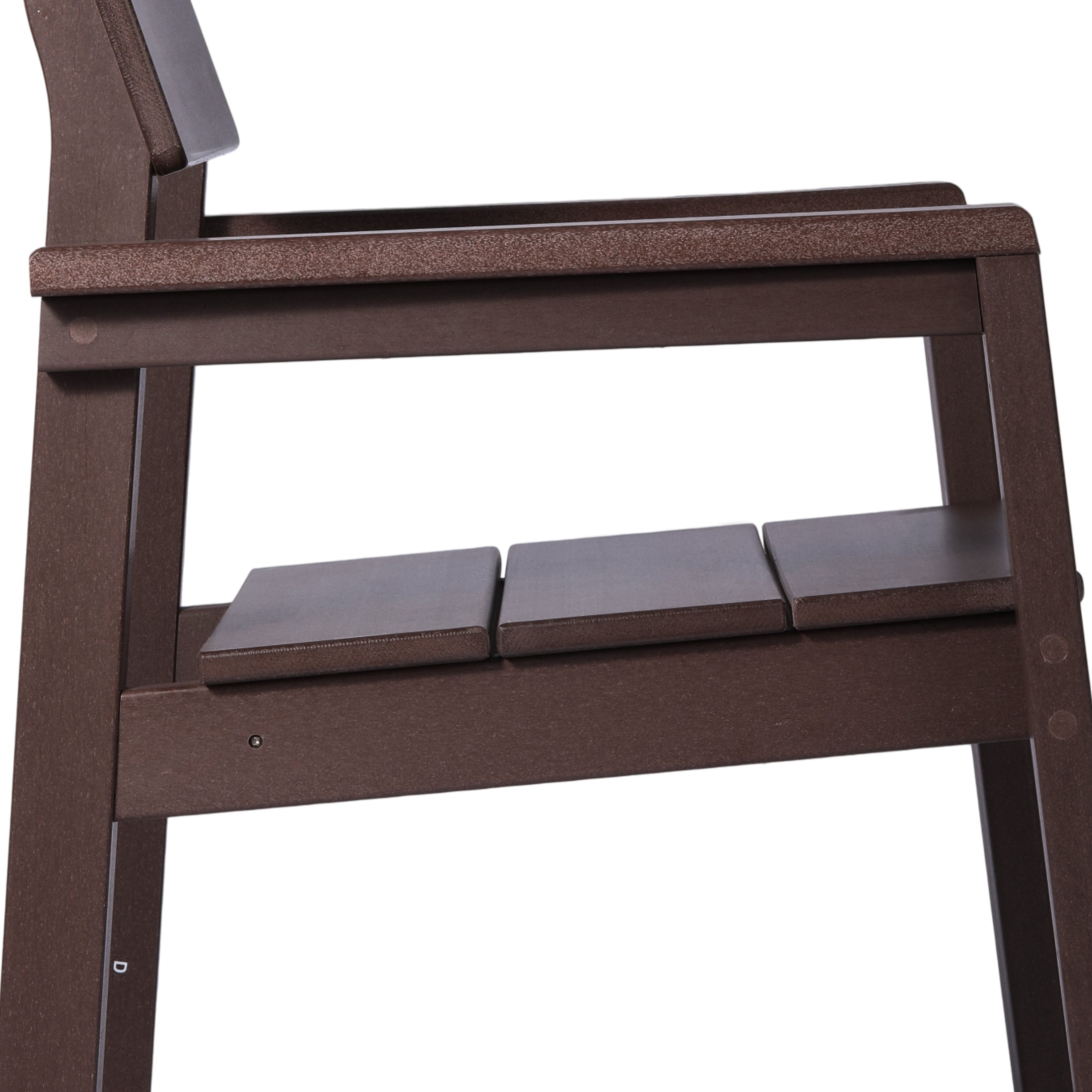 Paloma Modern HDPE Outdoor Patio Dining Arm Chairs (Set of 2)