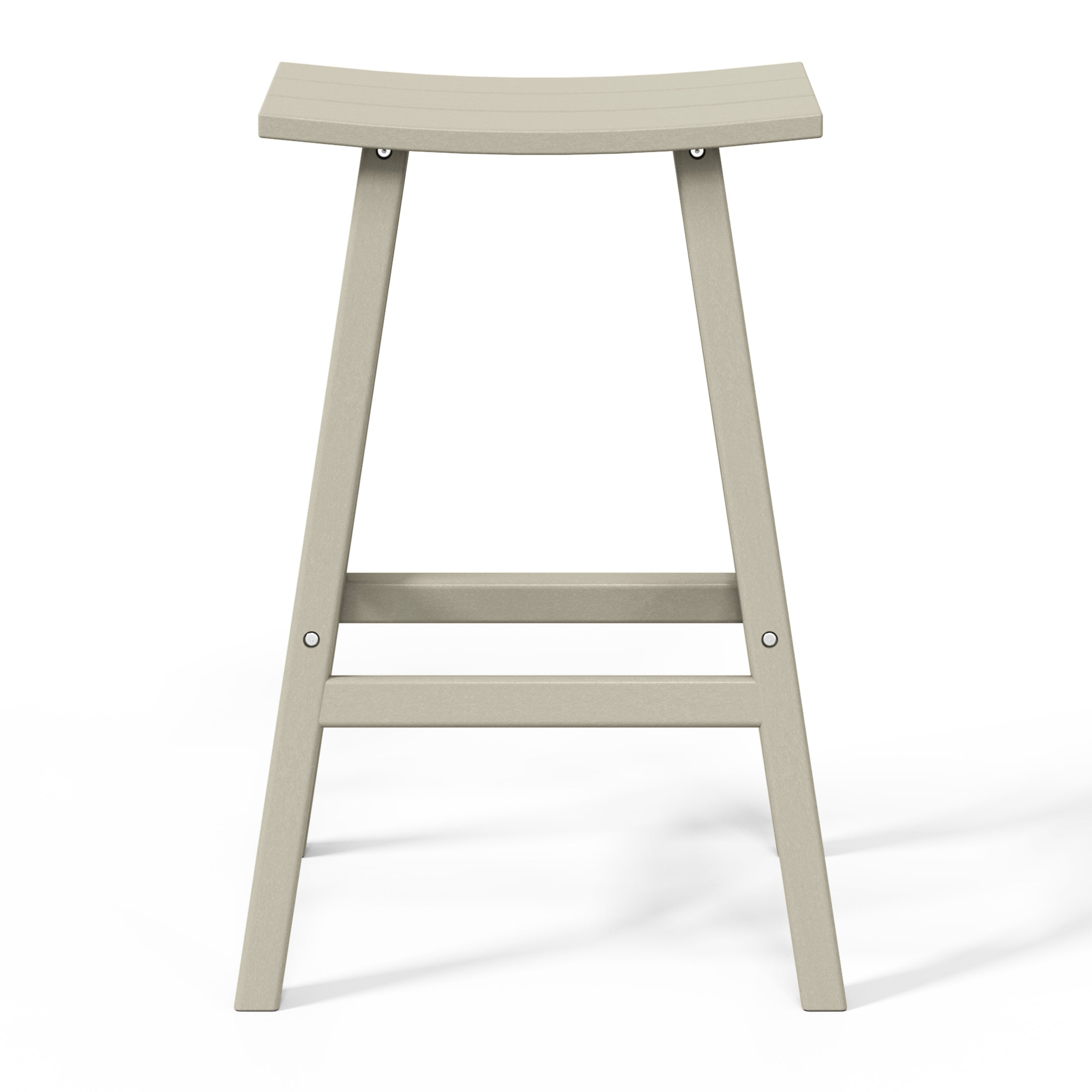 Malibu 29" HDPE Outdoor Patio Bar Height Bar Stools (Set of 2)