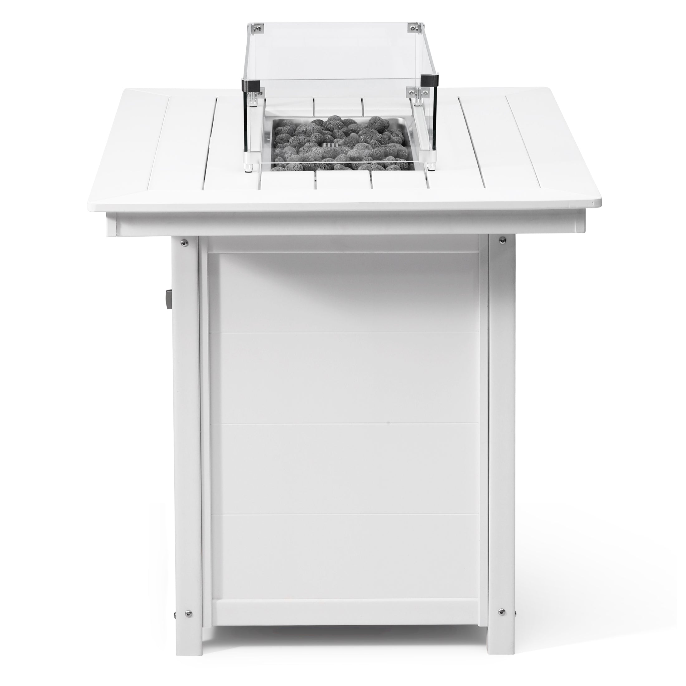 Helios 46" Modern Outdoor Patio Gas Propane Rectangle Fire Pit Table