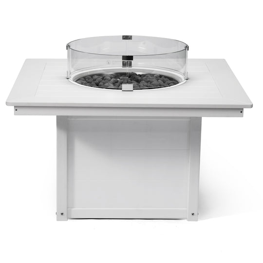 Helios 42" Modern Outdoor Patio Propane Square Fire Pit Table