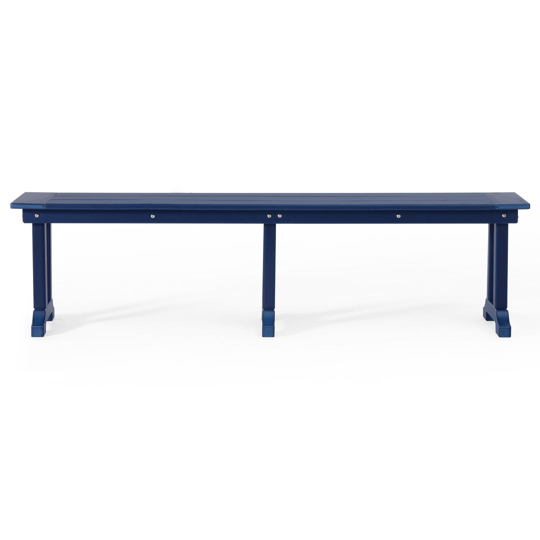 Malibu 65" Outdoor Patio Trestle Dining Bench
