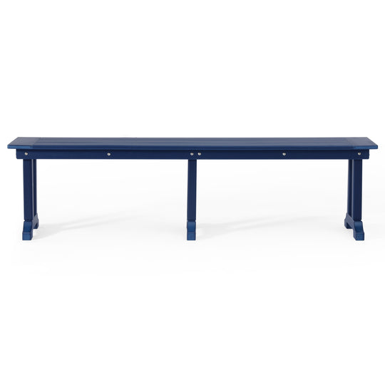Malibu 65" Outdoor Patio Trestle Dining Bench