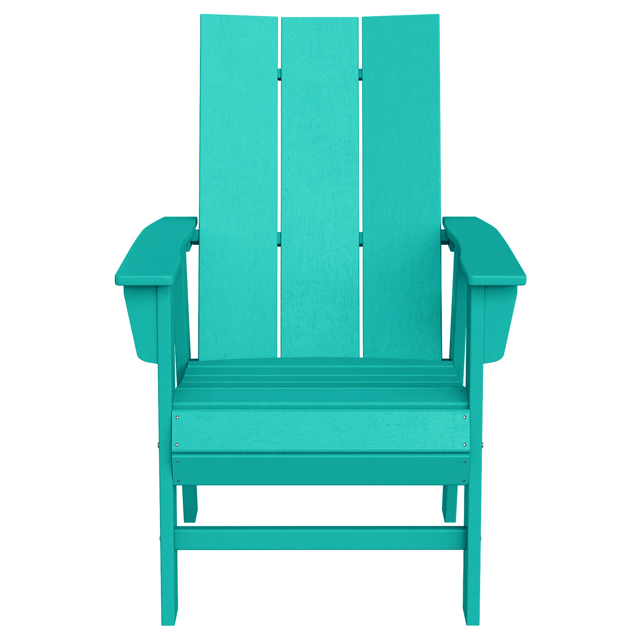 Ashore Outdoor Patio HDPE Plastic Modern Adirondack Dining Chairs (Set of 2)