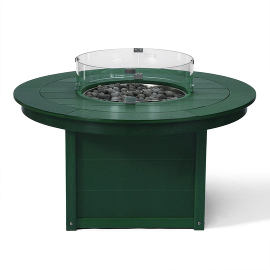 Helios 47" Modern Outdoor 55,000 BTU Patio Propane Round Fire Pit Table