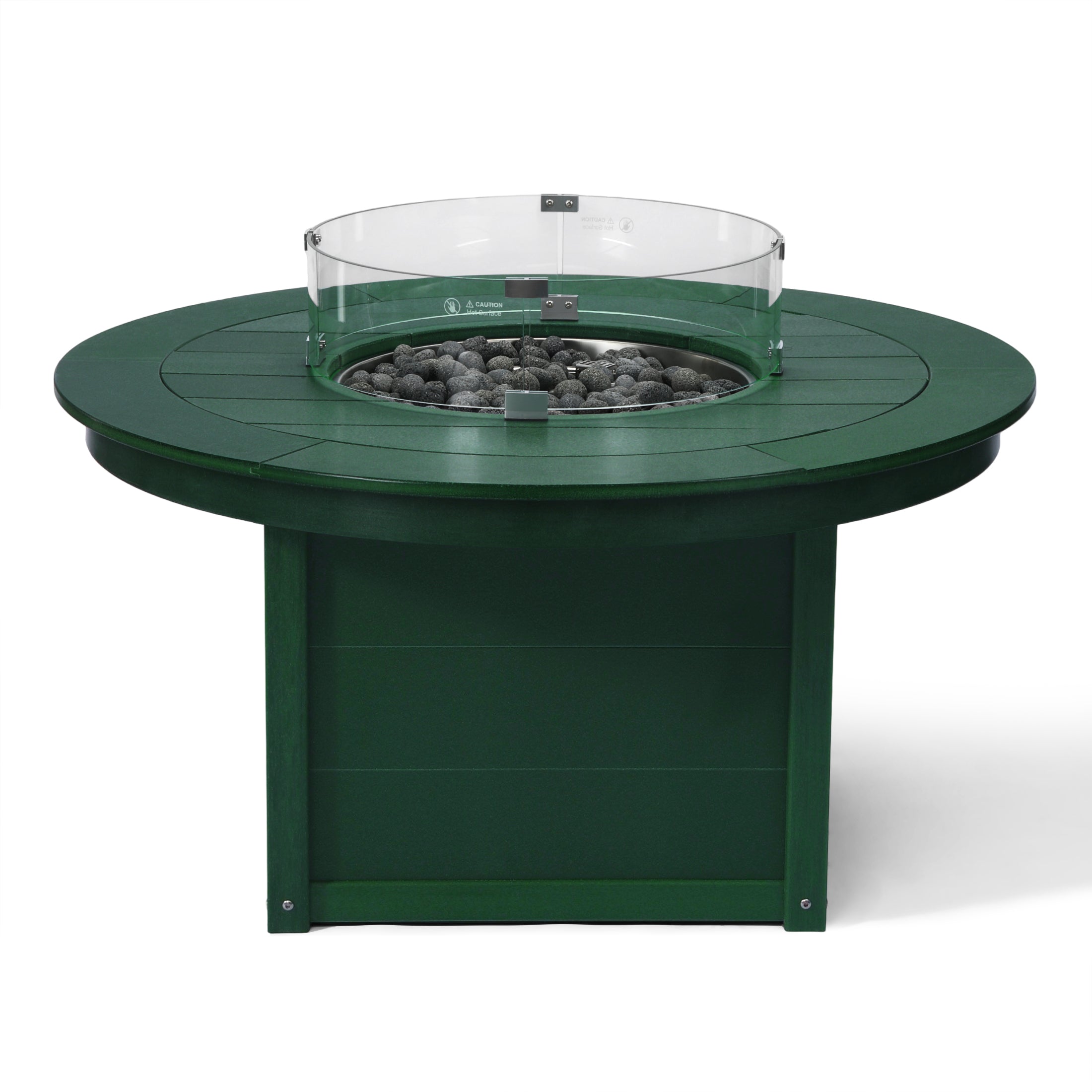 Helios 47" Modern Outdoor 55,000 BTU Patio Propane Round Fire Pit Table