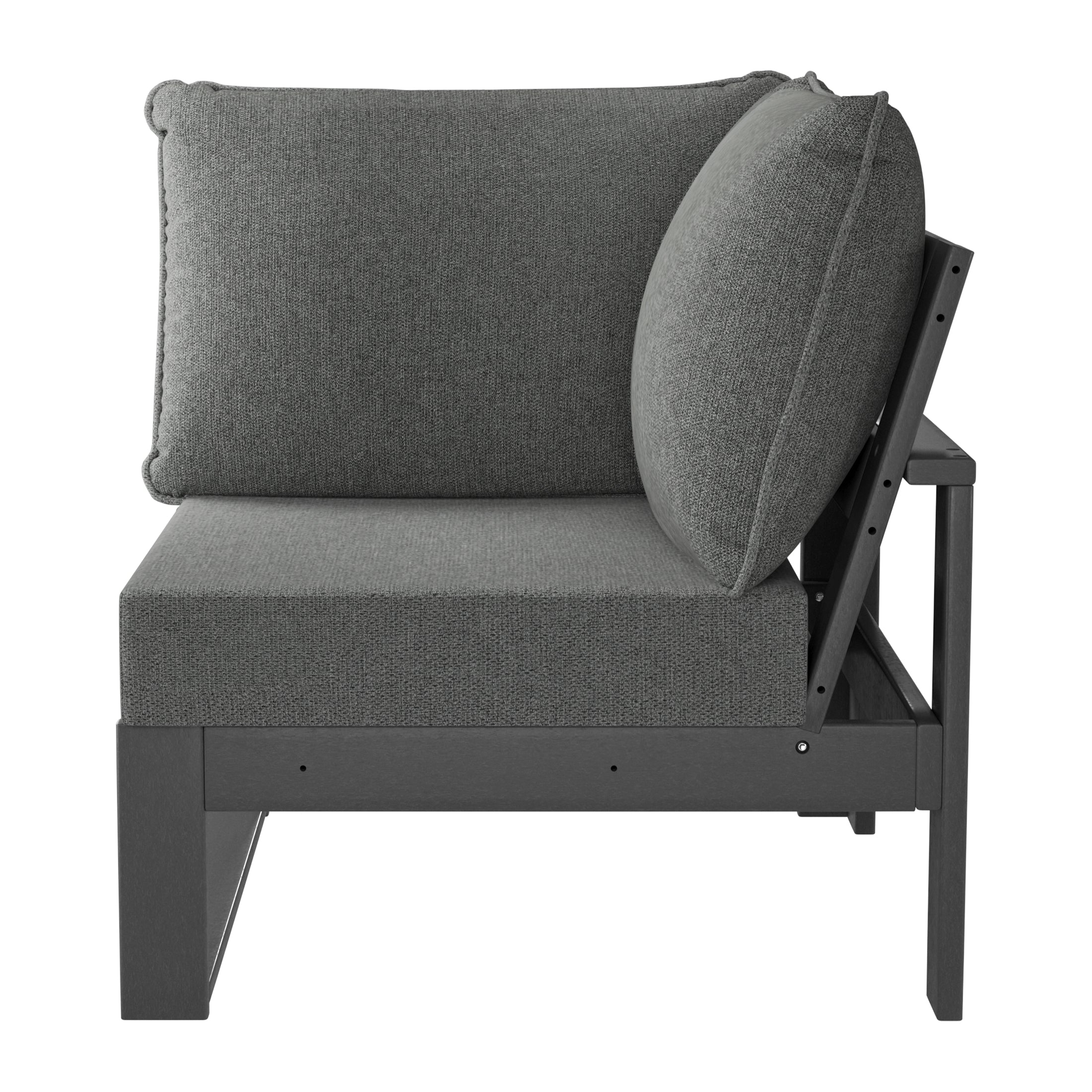 Montara Outdoor HDPE Sectional Corner Sofa Seat with Water-Proof Cushions