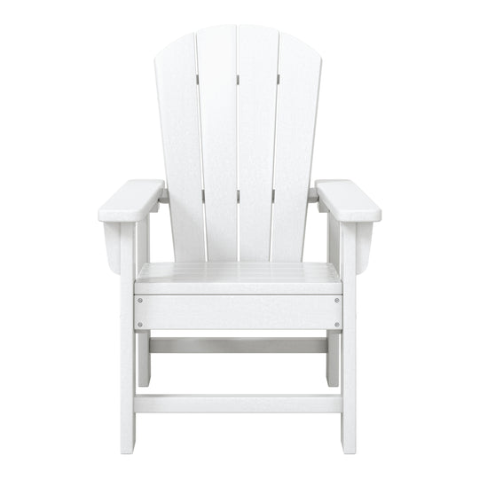 Malibu Kids Outdoor HDPE Adirondack Plastic Patio Chair