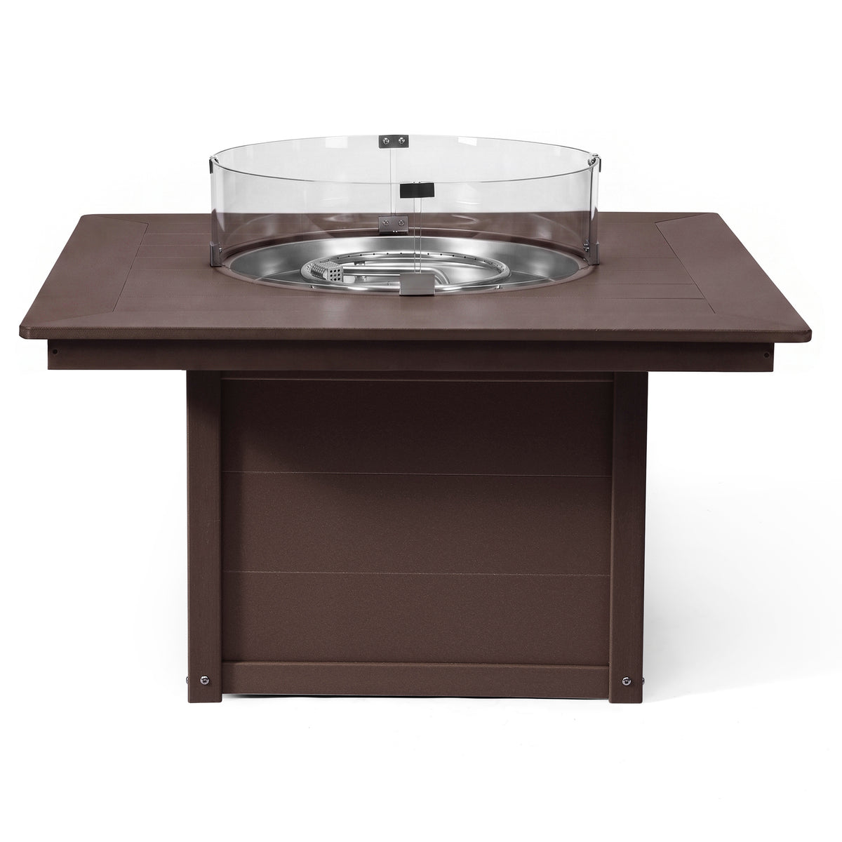 Helios 42" Modern Outdoor Patio Propane Square Fire Pit Table