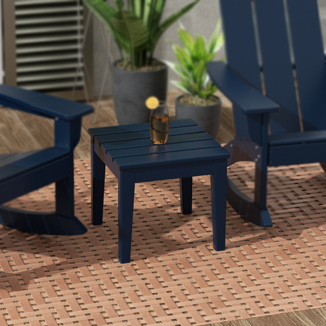 Ashore Outdoor Patio Modern Adirondack Side Table