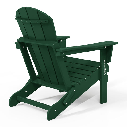 Malibu 2 piece set outdoor folding Poly Adirondack chair
