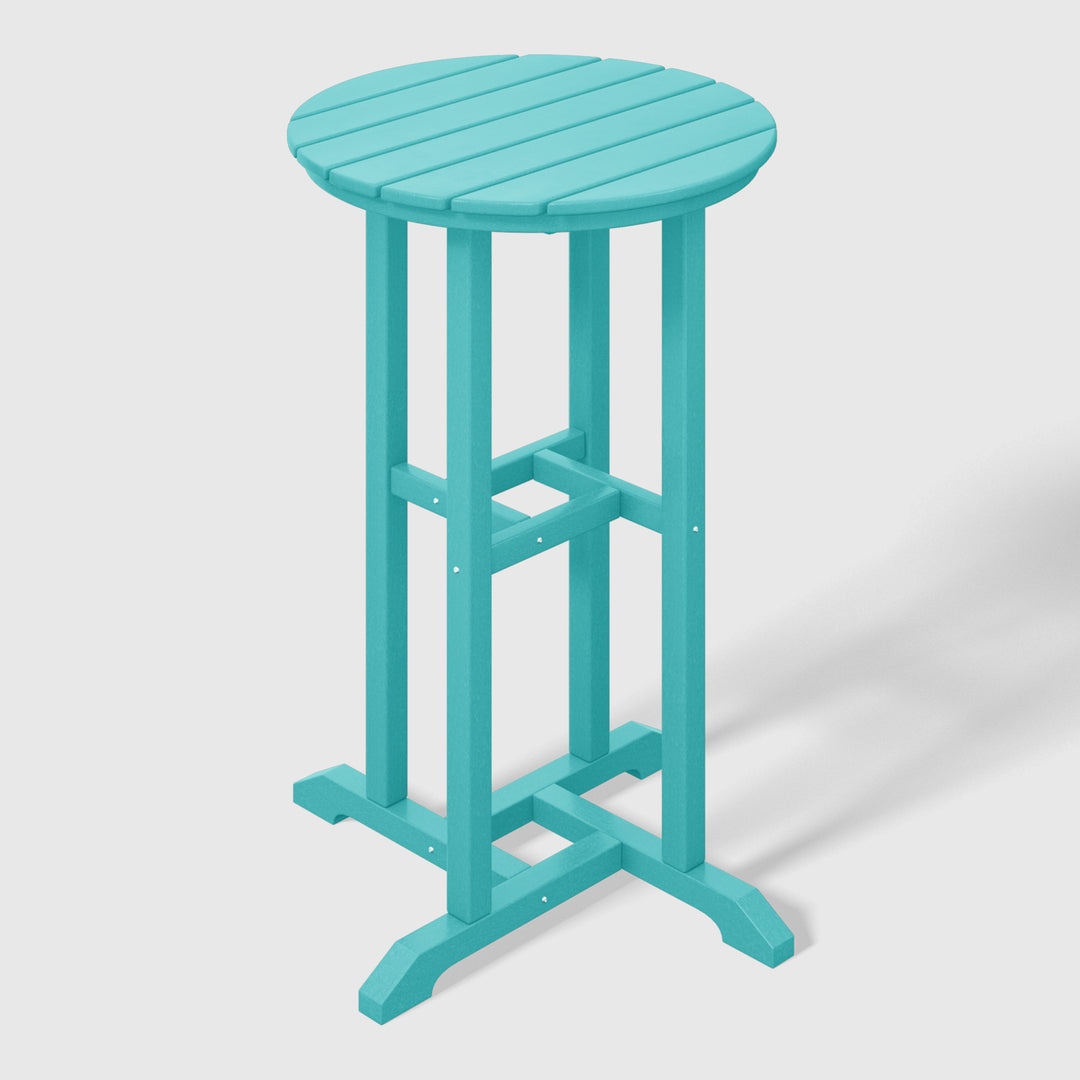 Malibu 37" Counter Height Round Outdoor Patio Bistro Bar Table