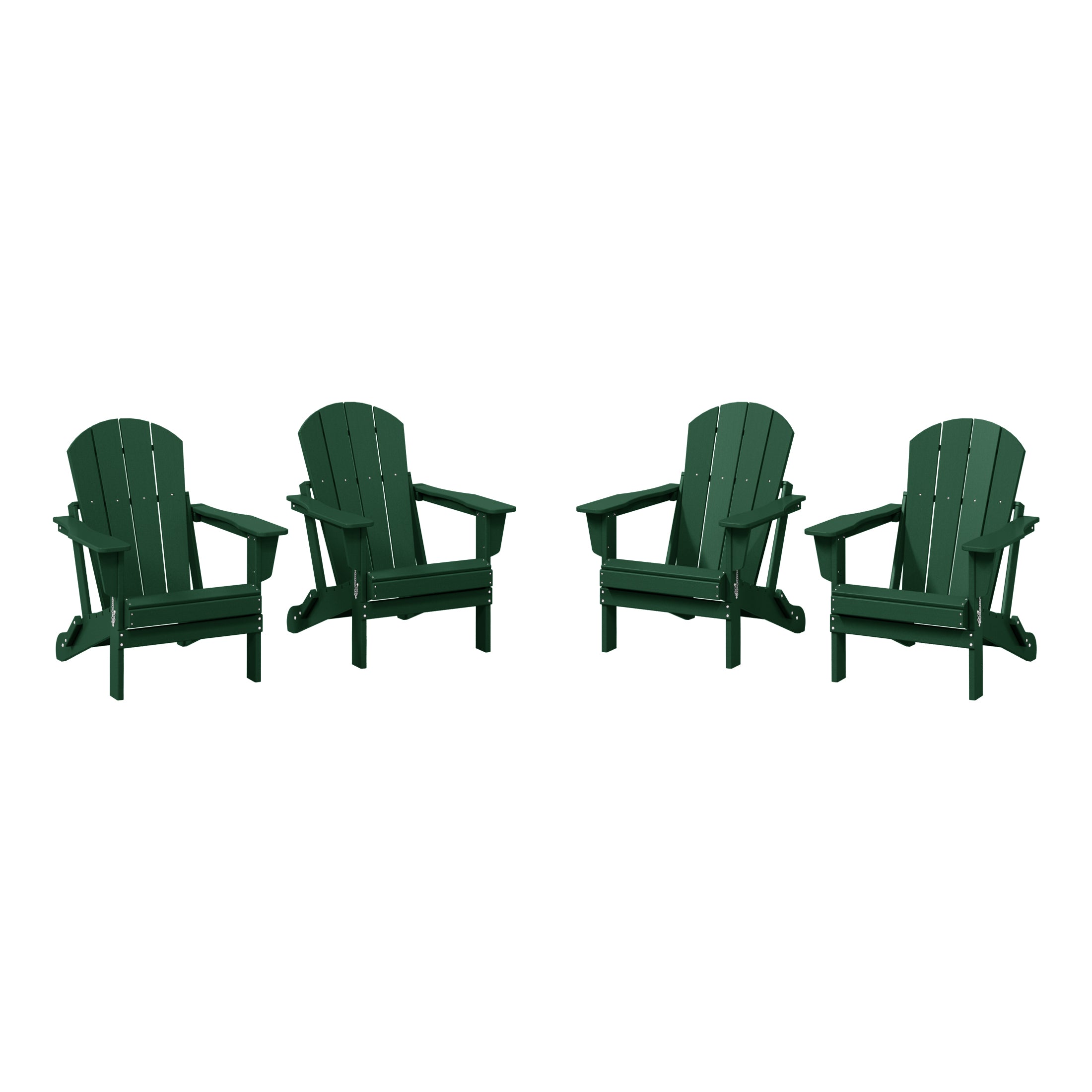 Malibu outdoor folding Poly Adirondack chair (Set of 4)
