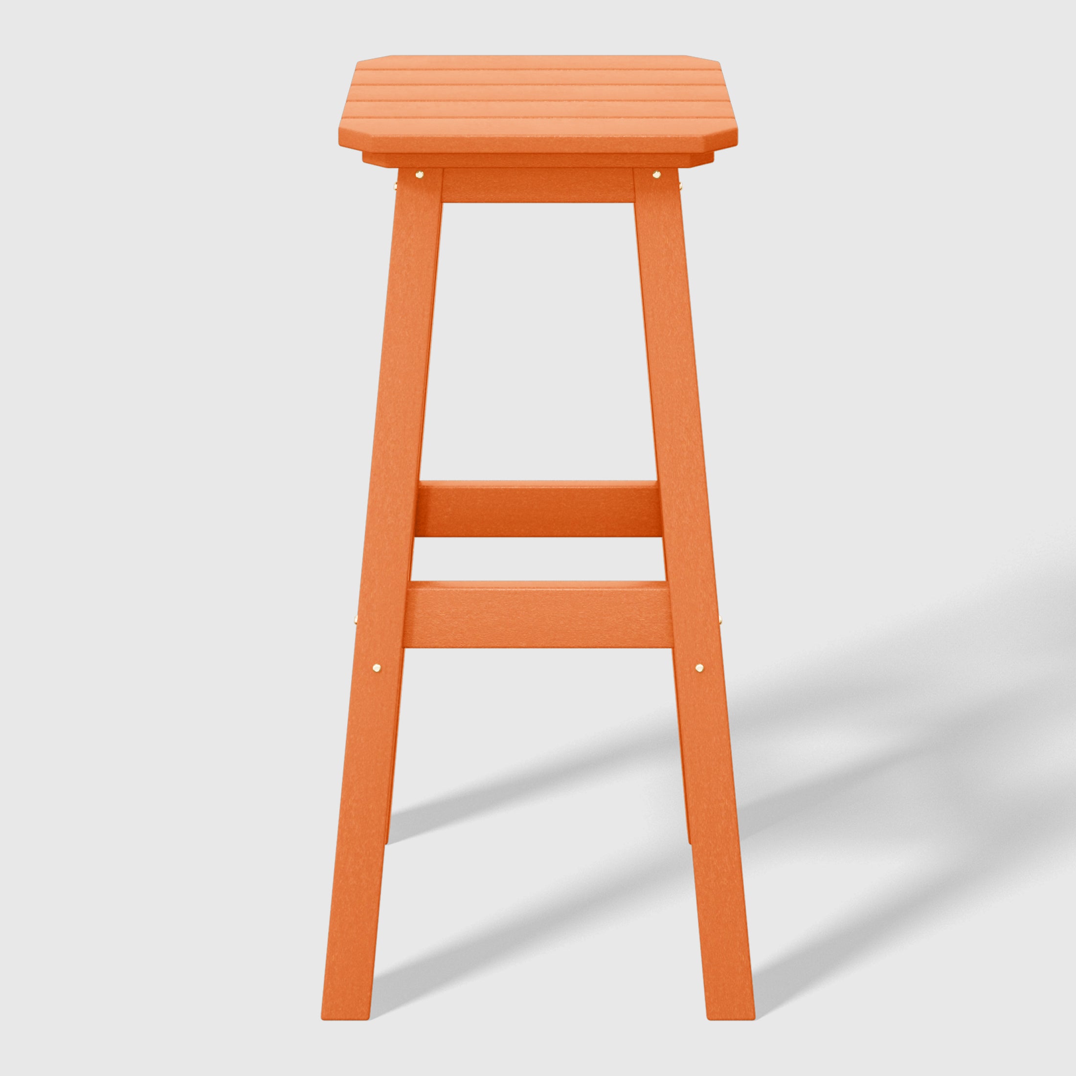 Malibu 29" HDPE Outdoor Patio Square Bar Stools (Set of 3)