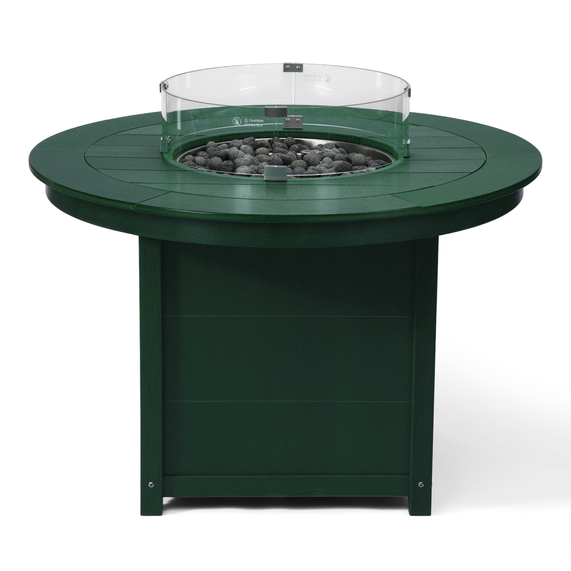 Helios 47" Modern Outdoor Patio Propane Gas Round Fire Pit Table